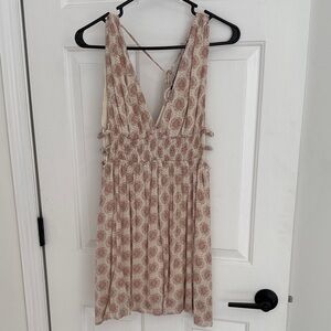 Papermoon - Women’s Small Pink and Cream Dress